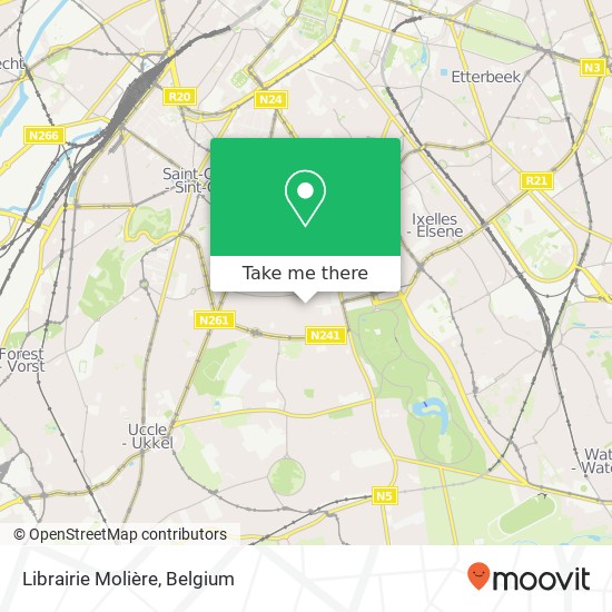 Librairie Molière map