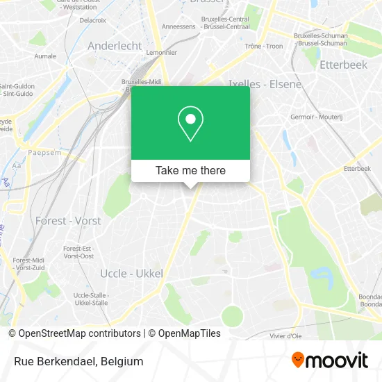 Rue Berkendael map