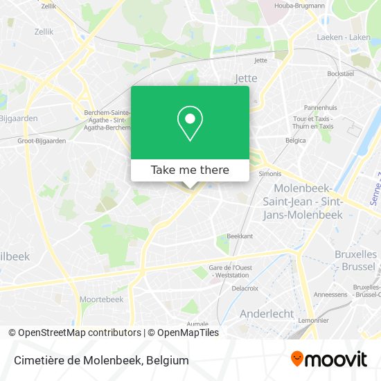 Cimetière de Molenbeek plan
