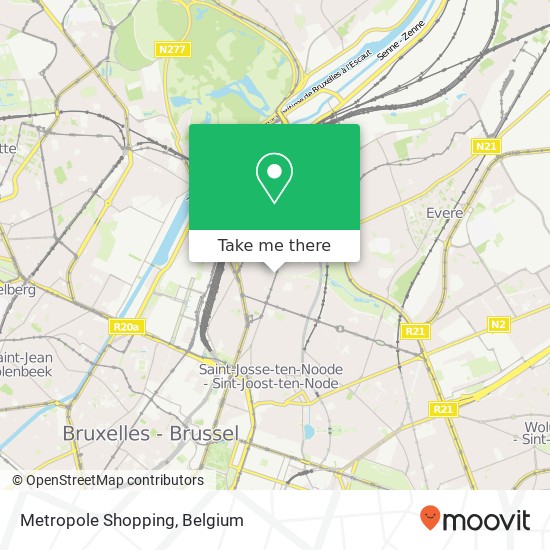 Metropole Shopping map