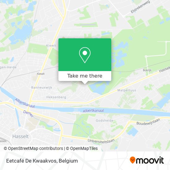 Eetcafé De Kwaakvos plan