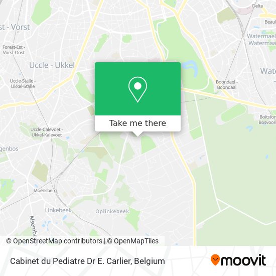 Cabinet du Pediatre Dr E. Carlier map