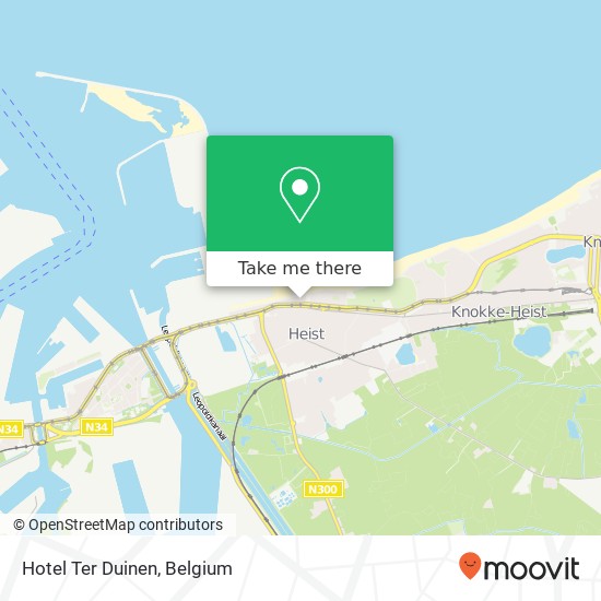 Hotel Ter Duinen map