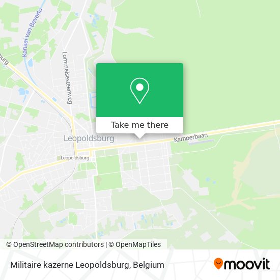 Militaire kazerne Leopoldsburg map