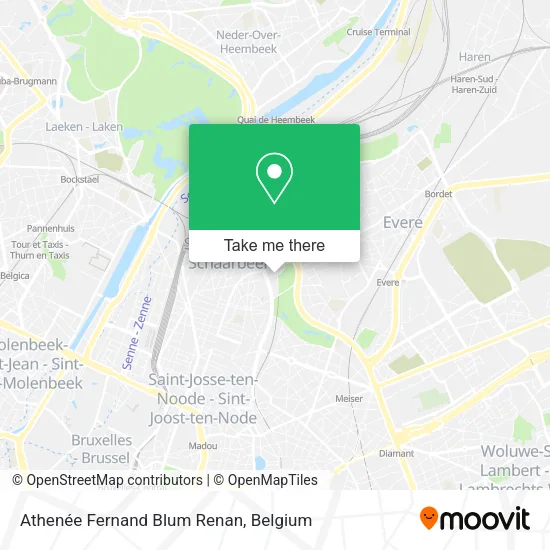 Athenée Fernand Blum Renan map