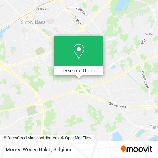 Morres Wonen Hulst map