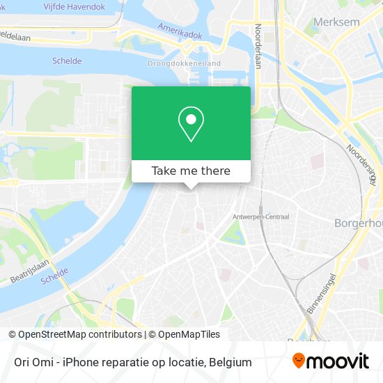 Ori Omi - iPhone reparatie op locatie map