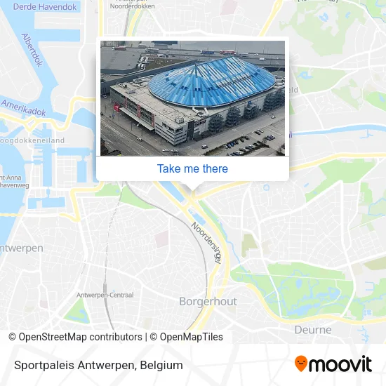 Sportpaleis Antwerpen map