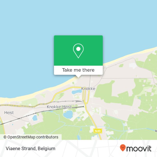 Viaene Strand map