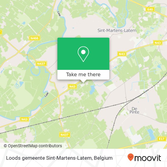 Loods gemeente Sint-Martens-Latem plan