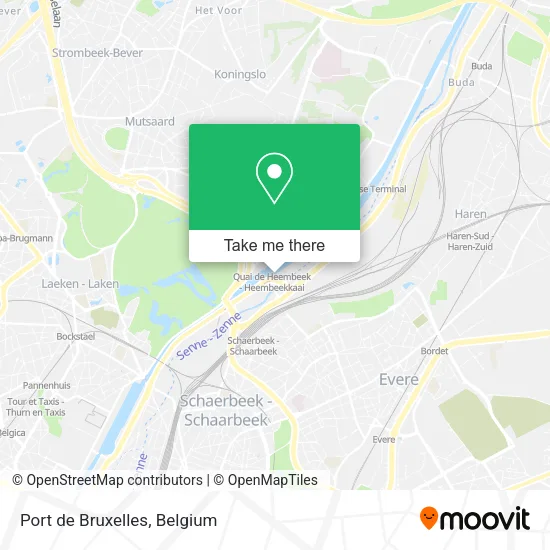 Port de Bruxelles map