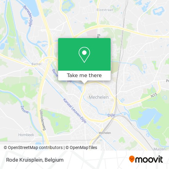 Rode Kruisplein map