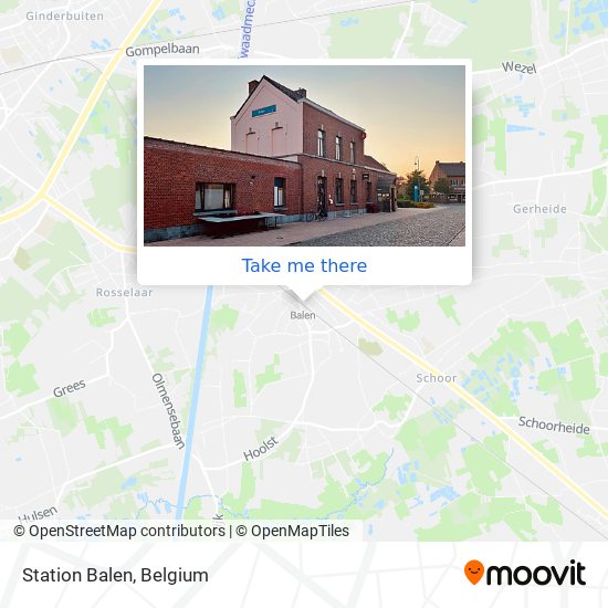 Station Balen map