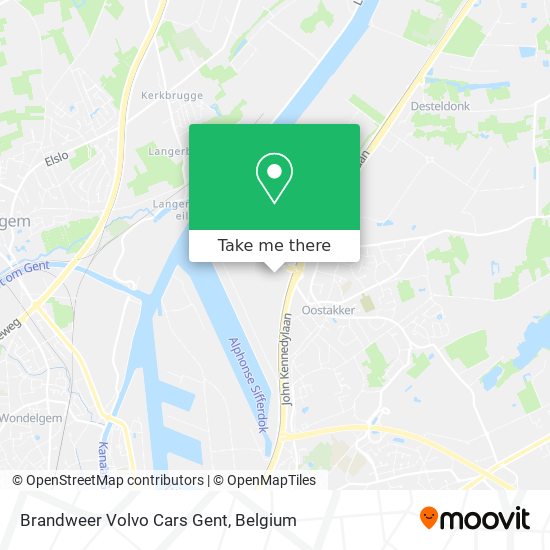 Brandweer Volvo Cars Gent map