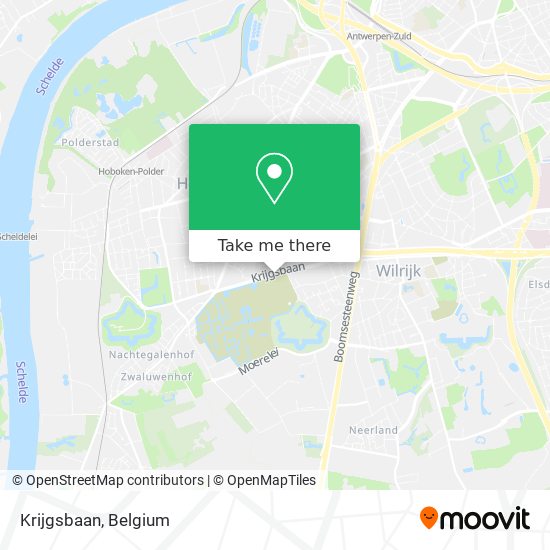 Krijgsbaan map