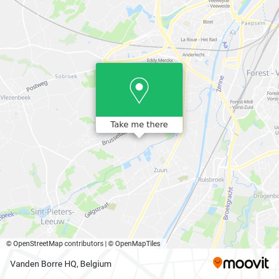 Vanden Borre HQ map