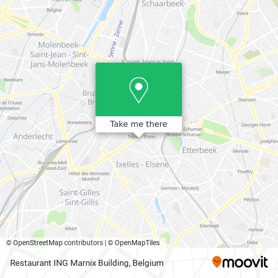 Restaurant ING Marnix Building map