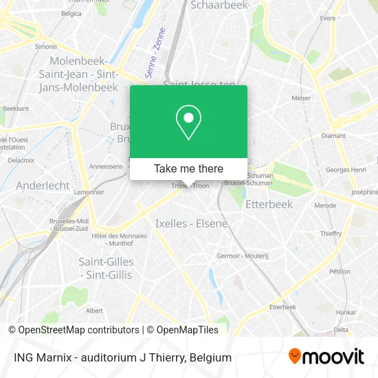 ING Marnix - auditorium J Thierry map