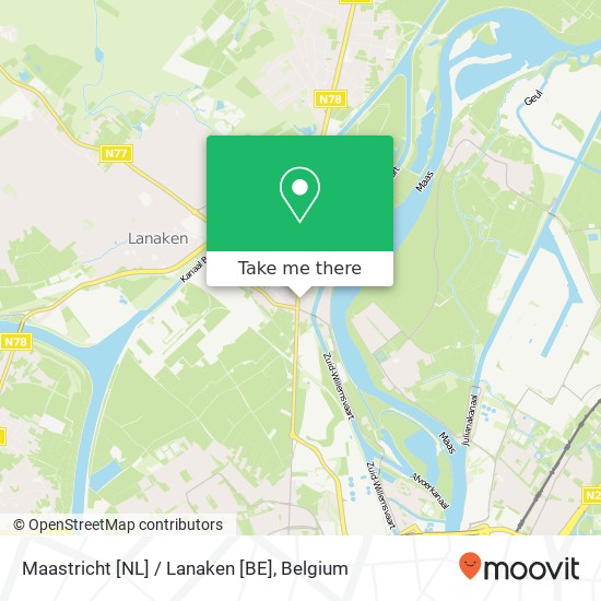 Maastricht [NL] / Lanaken [BE] map