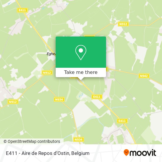 E411 - Aire de Repos d'Ostin plan