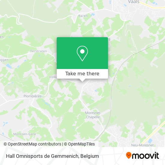 Hall Omnisports de Gemmenich map