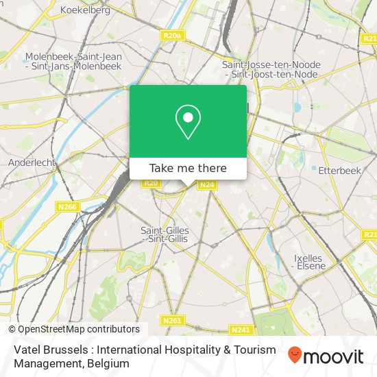 Vatel Brussels : International Hospitality & Tourism Management map