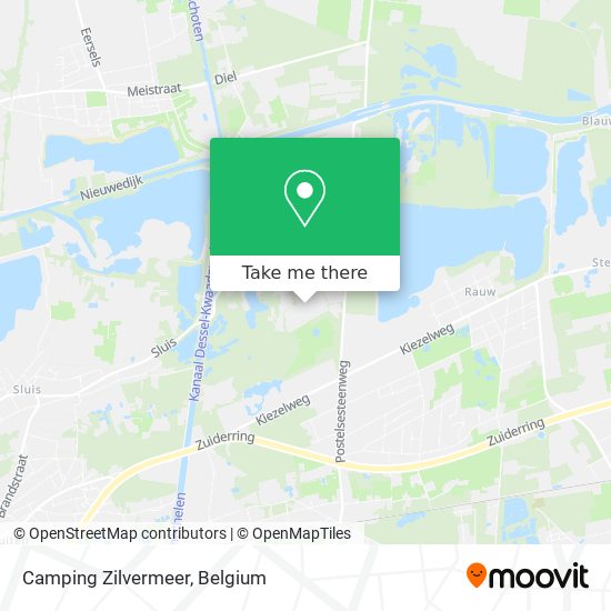 Camping Zilvermeer map