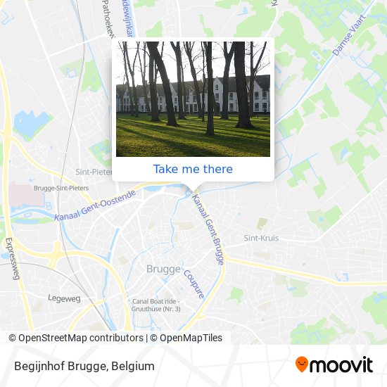 Begijnhof Brugge plan