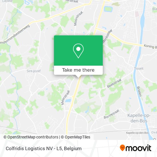 Colfridis Logistics NV - L5 map