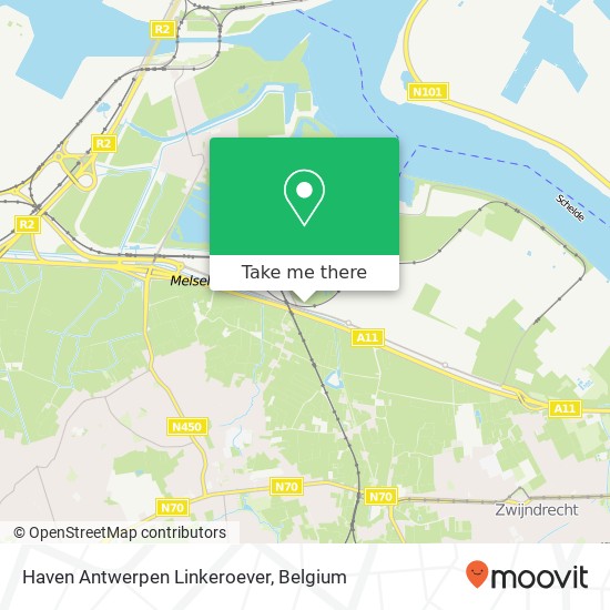 Haven Antwerpen Linkeroever plan