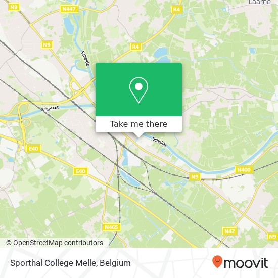 Sporthal College Melle map