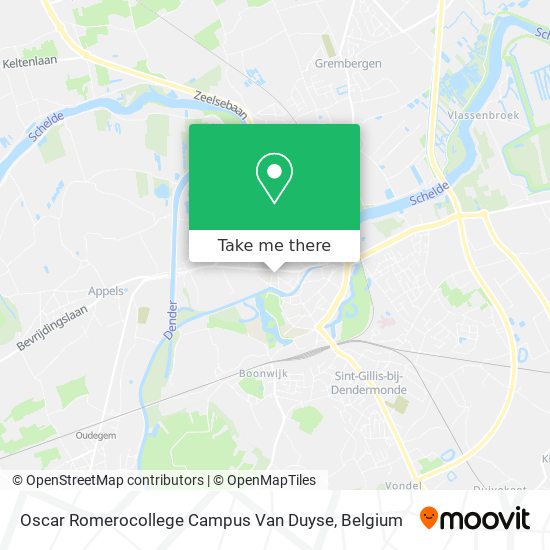 Oscar Romerocollege Campus Van Duyse map