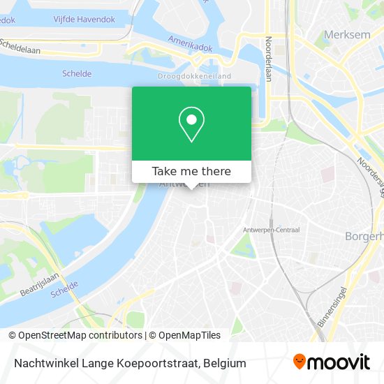 Nachtwinkel Lange Koepoortstraat plan