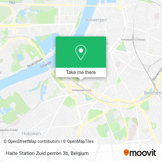 Halte Station Zuid perron 3b map