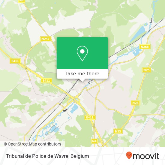 Tribunal de Police de Wavre plan