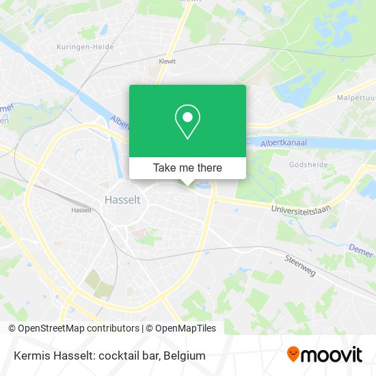 Kermis Hasselt: cocktail bar map