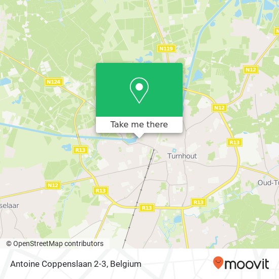 Antoine Coppenslaan 2-3 map