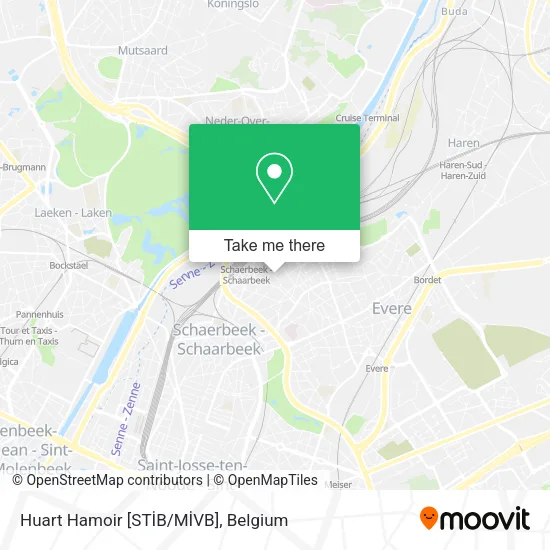 Huart Hamoir [STİB/MİVB] map