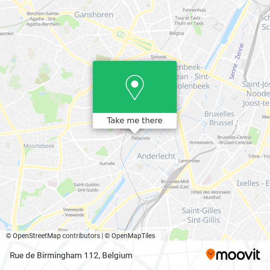 Rue de Birmingham 112 map