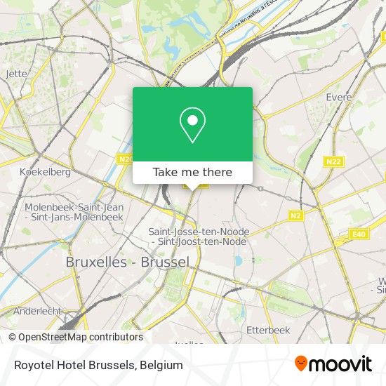 Royotel Hotel Brussels plan