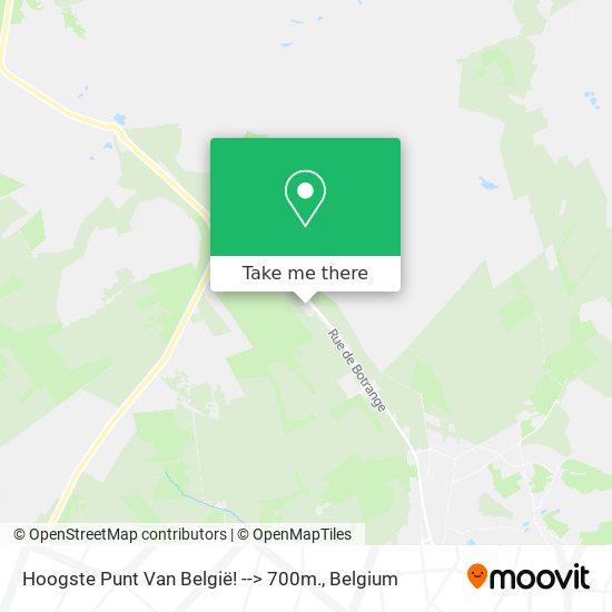 Hoogste Punt Van België! --> 700m. map