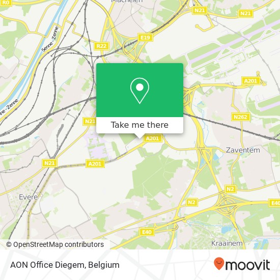 AON Office Diegem map