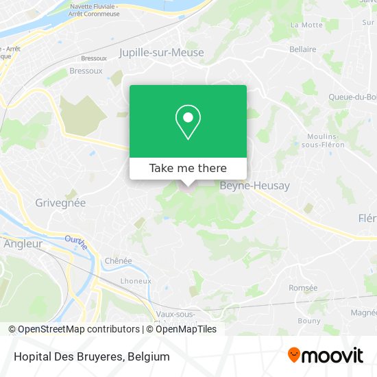 Hopital Des Bruyeres map