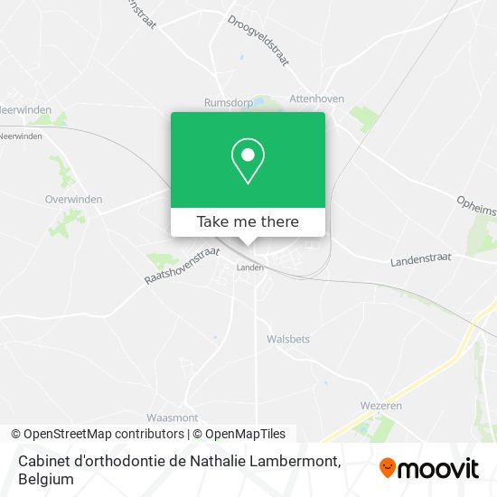 Cabinet d'orthodontie de Nathalie Lambermont map