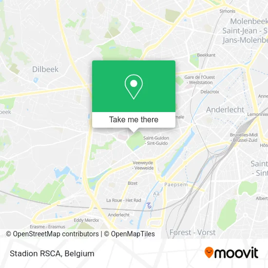Stadion RSCA map