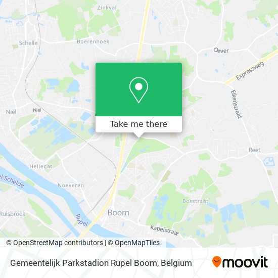 Gemeentelijk Parkstadion Rupel Boom map
