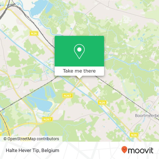 Halte Hever Tip map