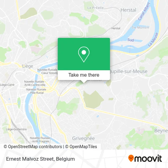 Ernest Malvoz Street map