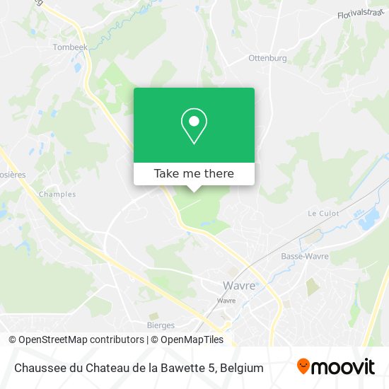 Chaussee du Chateau de la Bawette 5 map