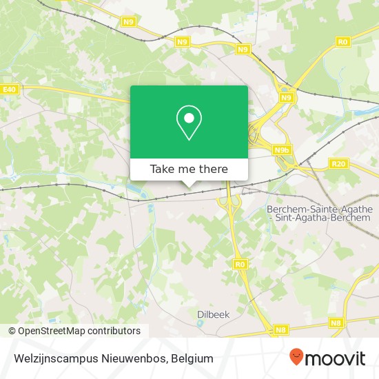 Welzijnscampus Nieuwenbos map